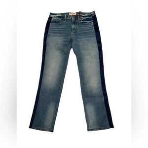 NWT DRIFTWOOD Candace Medium Wash Jeans with Satin stripe 25